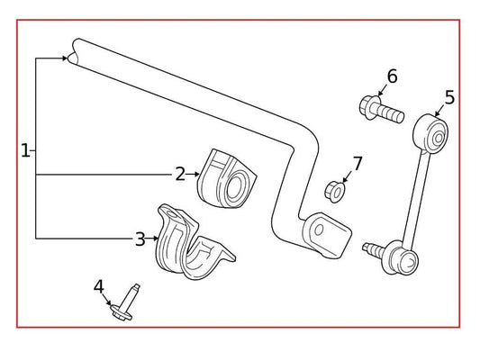 2017-2023 GMC Acadia SLT-1 AWD Rear Stabilizer Sway AntiRoll Bar 84293436 - Alshned Auto Parts