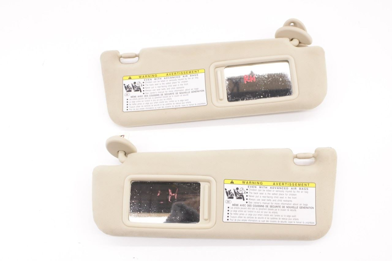 13-16 Lexus GS350 Front Right and Left Side Sun Visor Set w/ Illuminated Mirror - Alshned Auto Parts