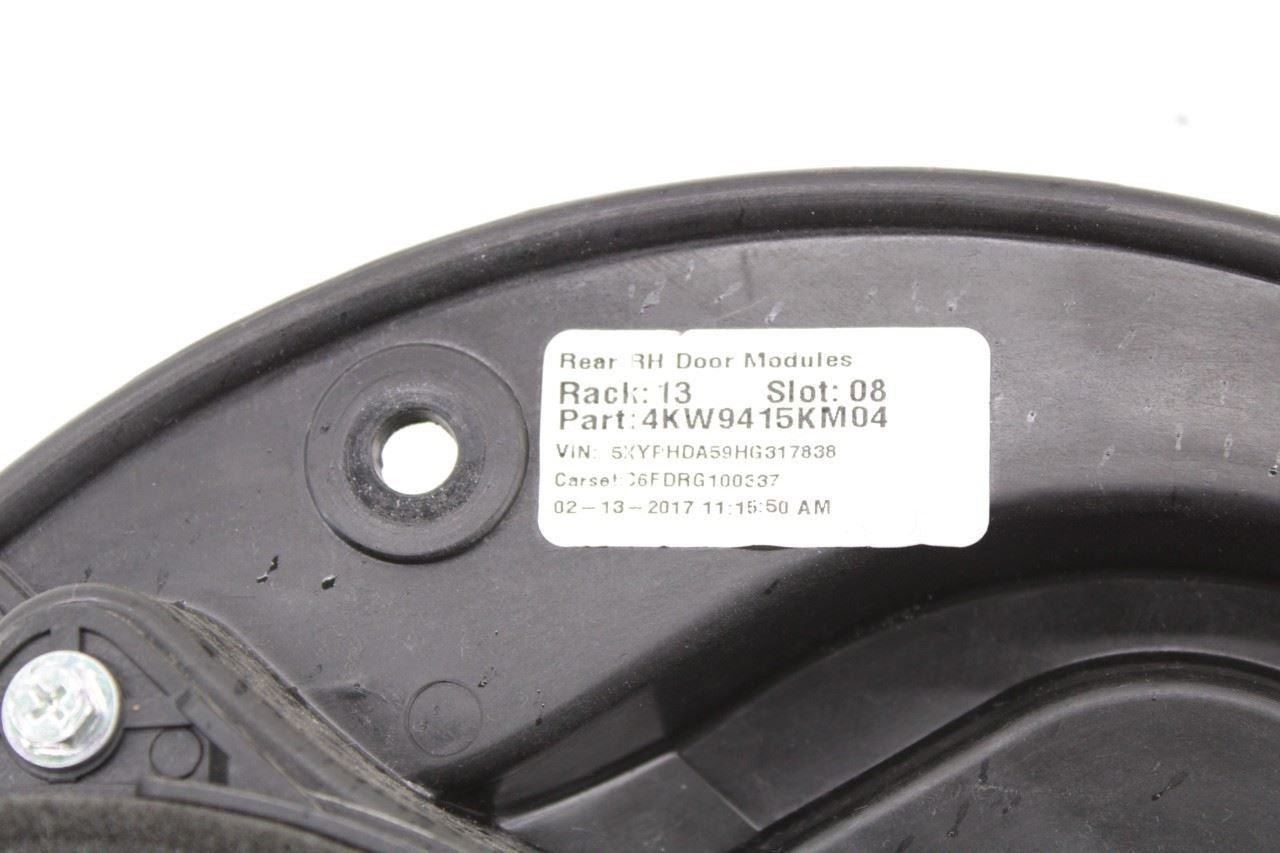 15-20 Kia Sorento EX Rear Right Side Door Window Regulator w/ Carrier and Motor - Alshned Auto Parts