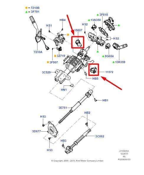 11-16 Ford F250 SD Ignition Switch Cylinder w/ Remote Key Fob 6E5T-15607-AC OEM - Alshned Auto Parts