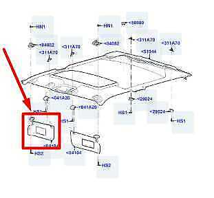 11-16 Ford F250 SD Right Side Sun Visor w Illuminated Mirror BC3Z-2504104-CB OEM - Alshned Auto Parts