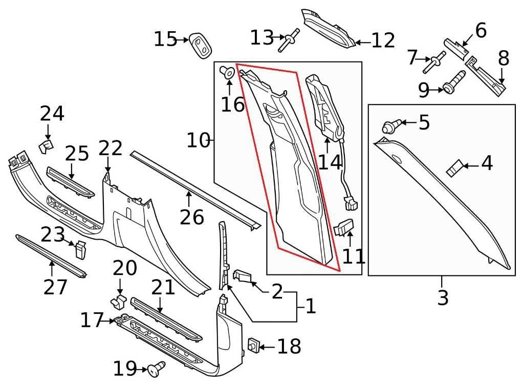 11-2018 Porsche Cayenne Platinum Left Center BPillar Upper Trim 958555239092W0 - Alshned Auto Parts
