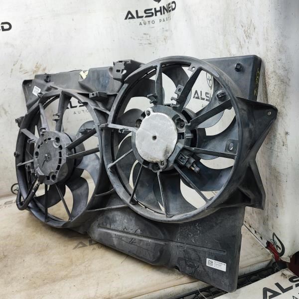 2013-2016 Lincoln MKS Dual Radiator Cooling Fan Motor Assembly DG1Z-8C607-K OEM - Alshned Auto Parts