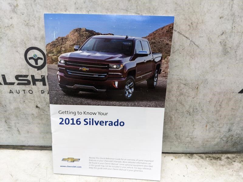 2016 Chevrolet Silverado Owners Manual Set 23133519B OEM - Alshned Auto Parts