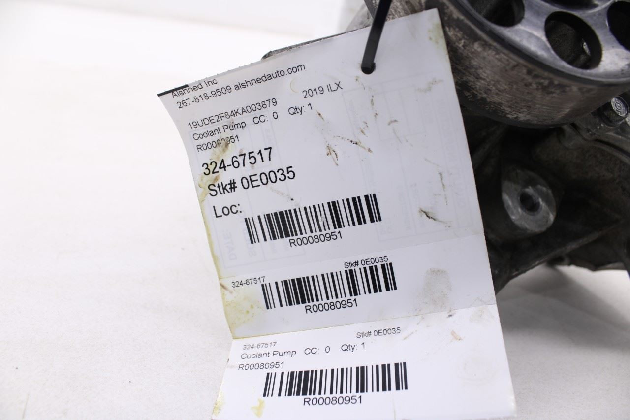 2016-22 Acura ILX Technology A-Spec 2.4L Engine Coolant Water Pump 19200-RDF-A01 - Alshned Auto Parts