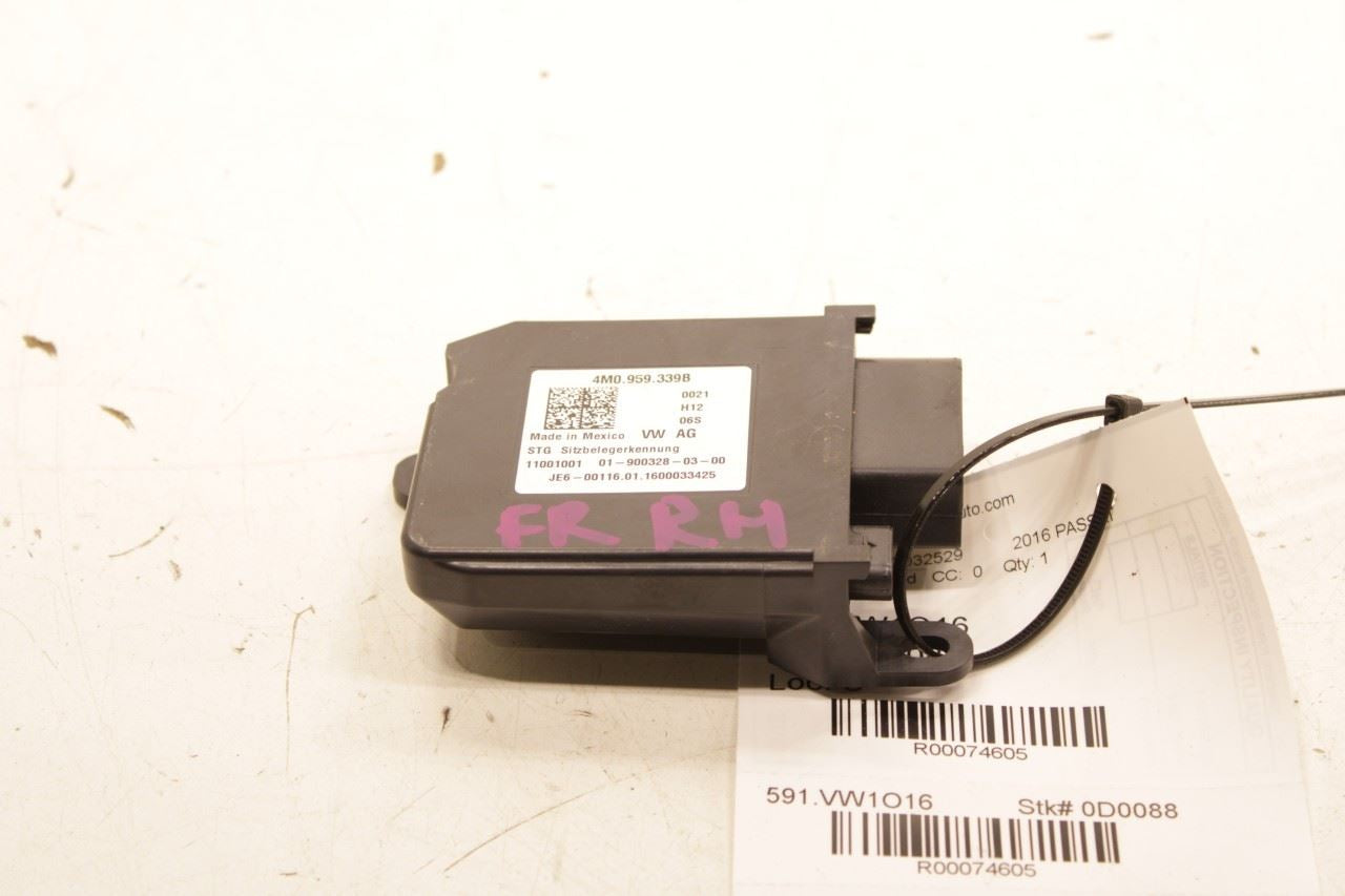 2016-2018 Volkswagen Passat SE Front Right Seat Occupant Detection Sensor Module - Alshned Auto Parts