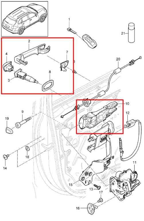 2011-2018 Porsche Cayenne S 4.8L AWD Front Driver Left Side Door Exterior Handle1