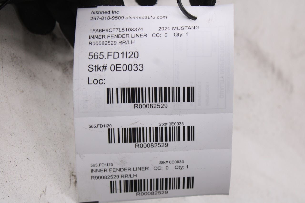 2015-2023 Ford Mustang GT Rear Left Driver Side Wheelhouse Liner Splash Shield9