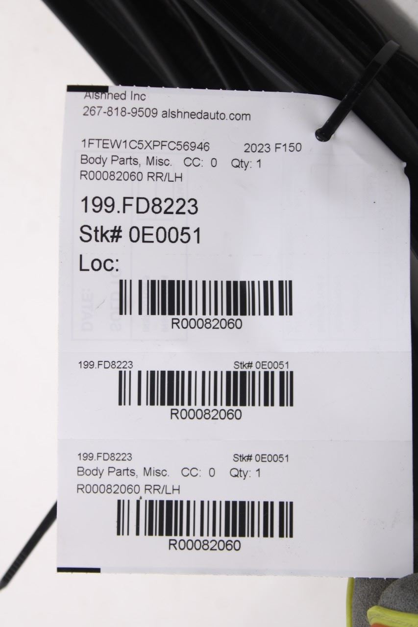 2015-26 Ford F150 XLT Supercrew Rear Left Driver Side Door Weatherstrip On Body9