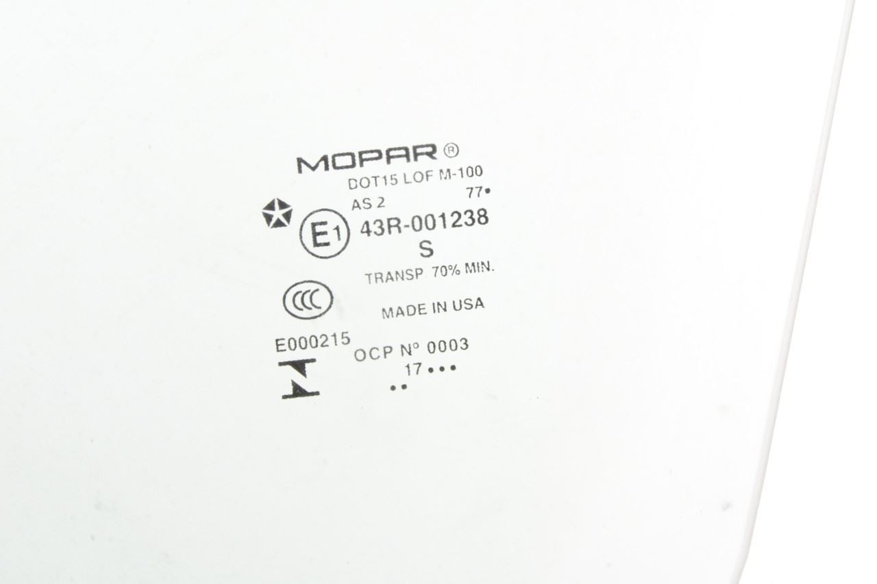 2015-2023 Jeep Cherokee Limited Front Left Side Door Window Glass 68104585AC OEM - Alshned Auto Parts