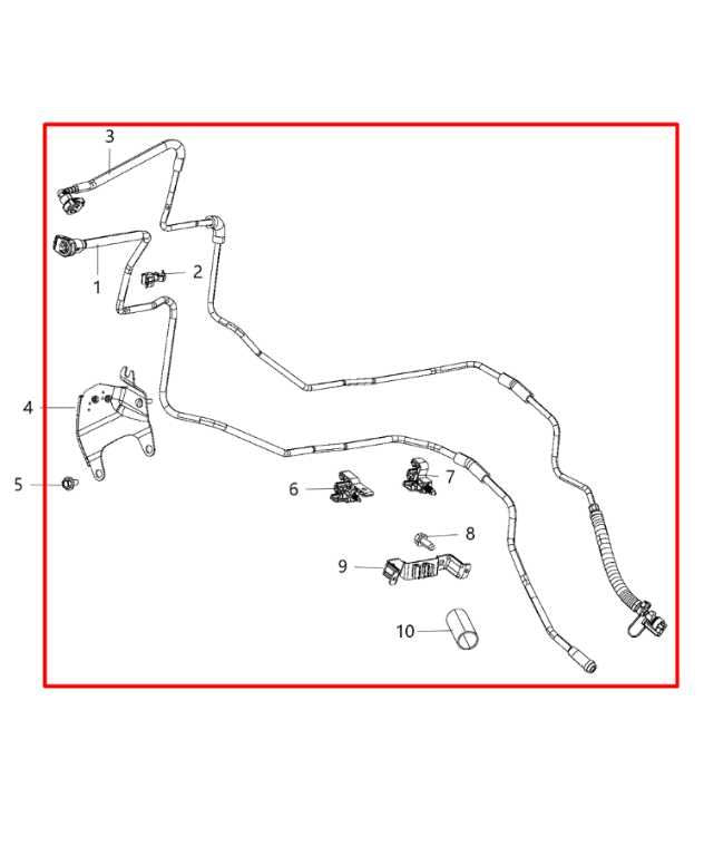 16-18 Ram 2500 Tradesman Crew Cab 6.4L Front Fuel Gas Supply and Vapor Line Set - Alshned Auto Parts