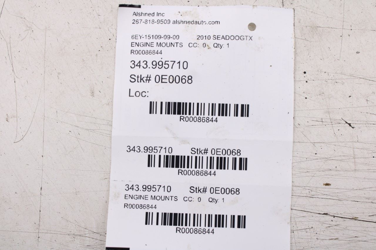 2010-2011 SeaDoo/BRP GTX IS (215) Engine Motor Mount Spacer Set of 3 27000088612