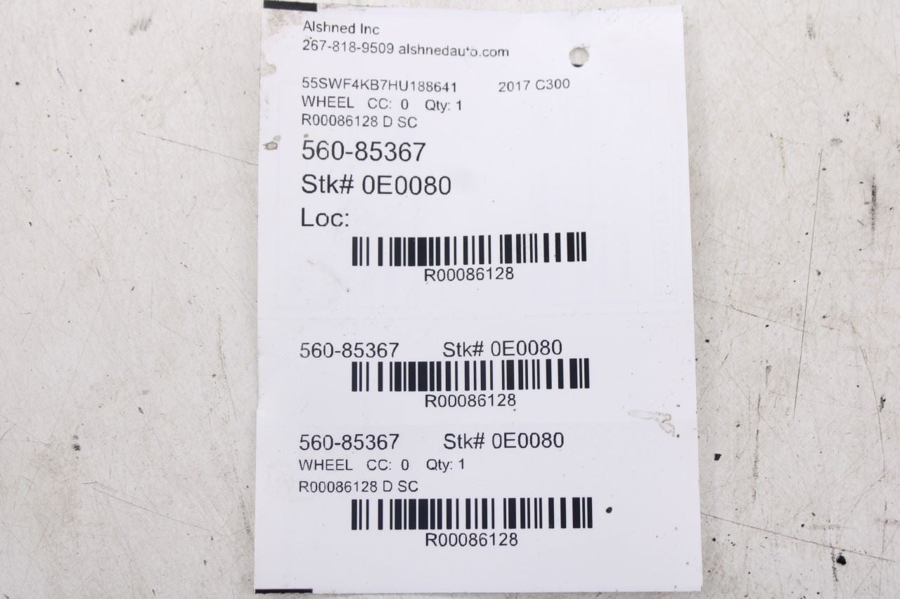 2015-2019 Mercedes-Benz C300 4Matic Alloy Wheel R17x7J 10 Spoke 2054010200 OEM - Alshned Auto Parts