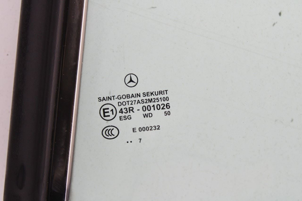 2006-09 Mercedes-Benz CLK 350 Rear Left Side Quarter Window Glass 209-670-03-10 - Alshned Auto Parts