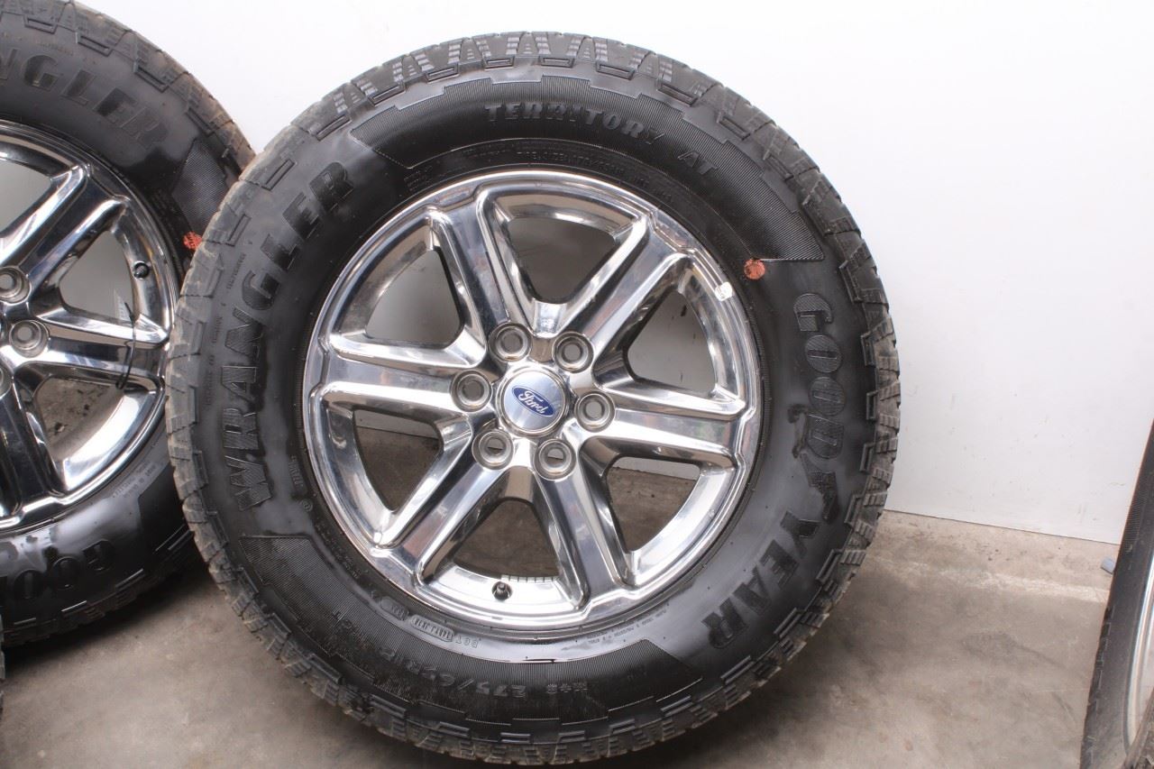23-25 Ford F150 XLT Wheel Tire Goodyear Wrangler Territory AT 275/65R18 Set of 45