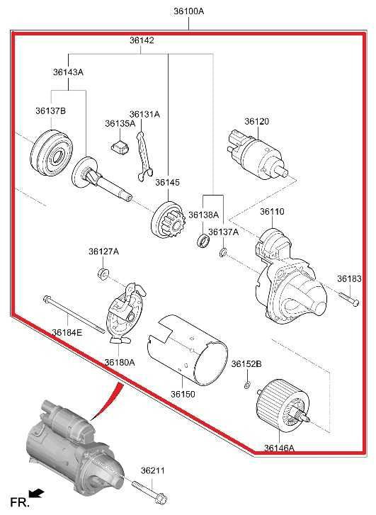 2021-2026 Hyundai Elantra SE 2.0L Engine Starter Motor Assembly 36100-2J300 OEM1