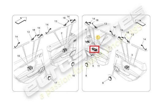 14-17 Maserati Ghibli S Q4 Front Driver LH Side Door Master Power Window Switch - Alshned Auto Parts
