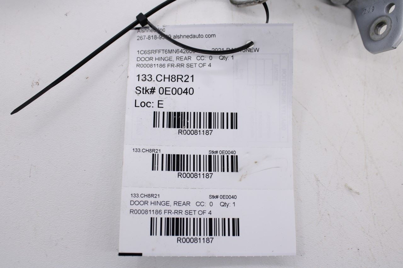 19-25 RAM 1500 Crew Cab Rear and Front Left Side Door Hinge Upper and Lower Set16