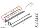 23-25 BMW 430i xDrive Gran Coupe Left Side Rocker Panel Mount Strip Bracket Set - Alshned Auto Parts