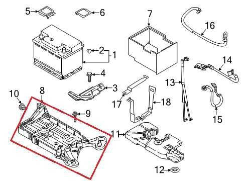 2019-26 Volkswagen Jetta SE 1.5L Battery Holder Tray Support Bracket 5Q0915331K1