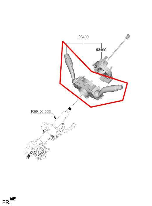 22-23 Hyundai Tucson SEL 2.5L AWD Steering Column Light Turn Signal Wiper Switch - Alshned Auto Parts