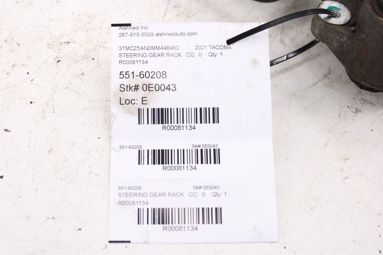 2016-2023 Toyota Tacoma SR5 Power Steering Gear Rack and Pinion 44250-04041 OEM12