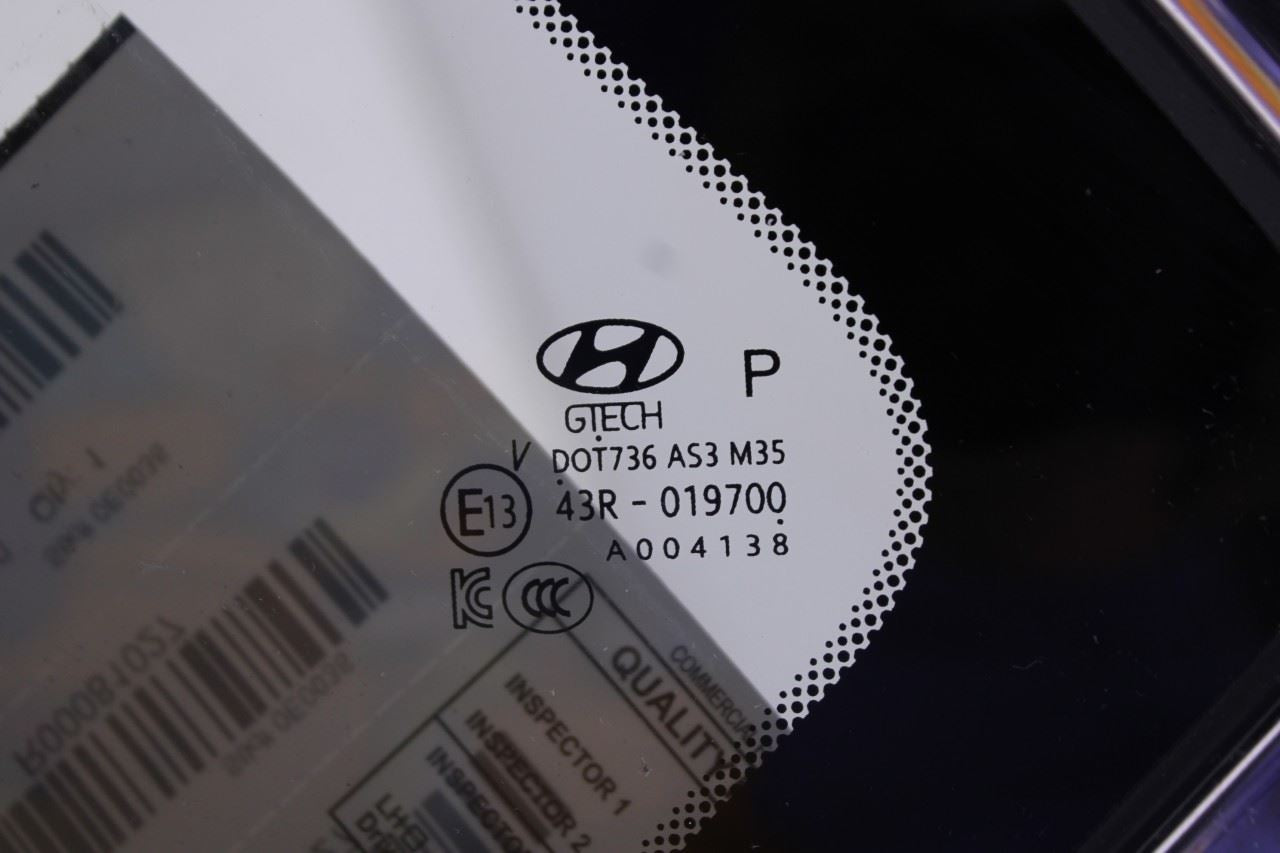 2019-2023 Hyundai Santa Fe SEL Rear Left Side Quarter Window Glass 87810-S11004