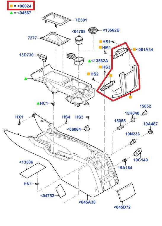 10-14 Ford Mustang Conv V6 Rear Center Console Storage Tray Lid AR3Z-6306024-AC1