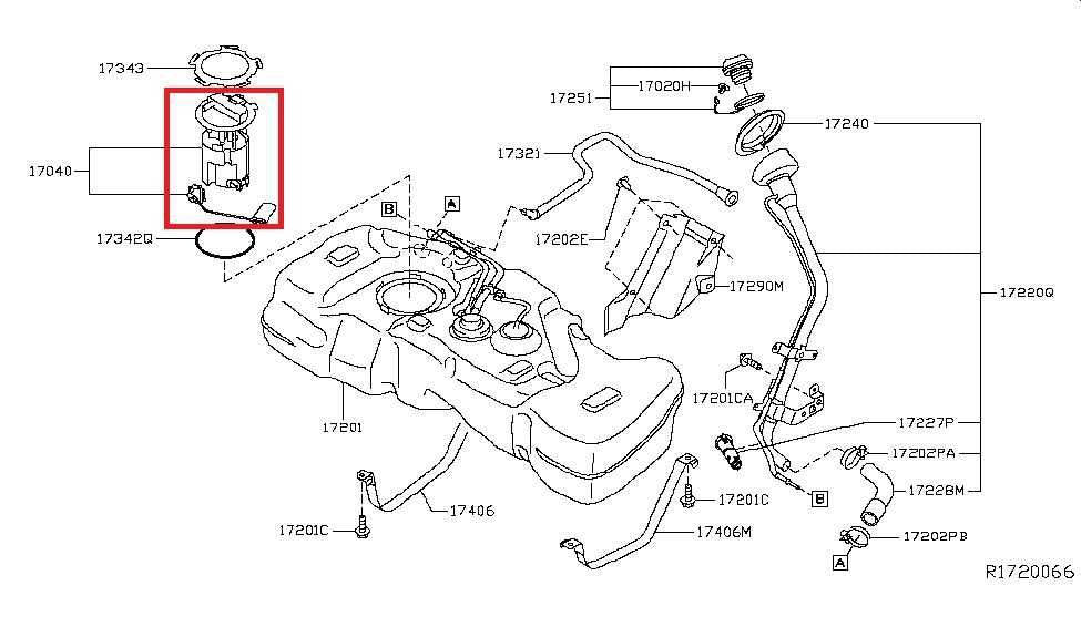 2013-2019 Nissan Sentra SV 1.8L In Tank Fuel Pump Assembly 17040-3SG0E OEM1
