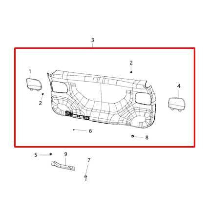 2019-2022 Jeep Cherokee Latitude Rear Liftgate Tailgate Trim Panel 6AV27DX9AE - Alshned Auto Parts