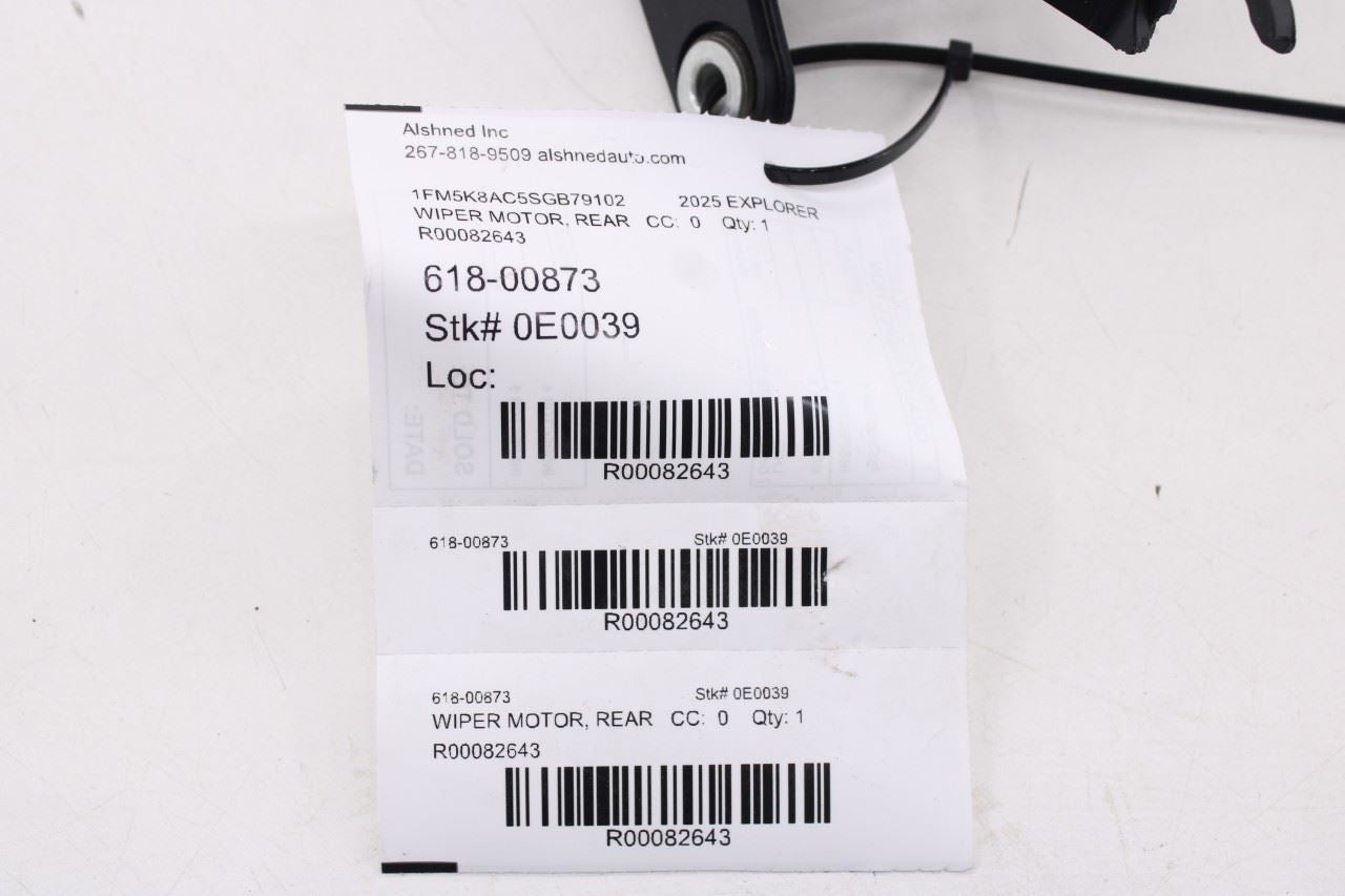 2020-2026 Ford Explorer Interceptor Rear Liftgate Wiper Motor DS73-17404-BB8
