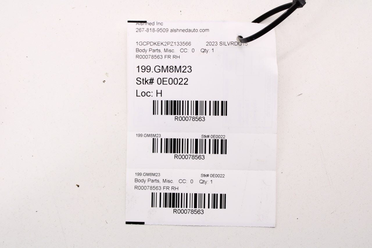 19-25 Chevrolet Silverado LT-L Front Right Door Run Channel w/ Belt Weatherstrip - Alshned Auto Parts