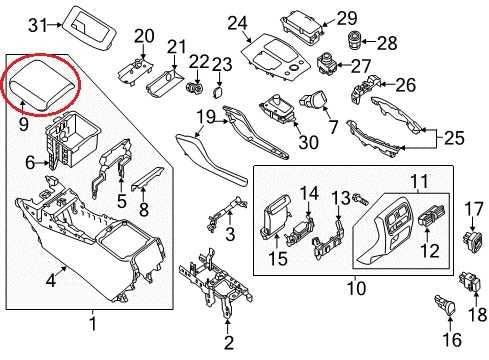 16-20 Infiniti QX60 Pure CTR Console Armrest Storage Lid Cover 969209NP0A *ReaD* - Alshned Auto Parts