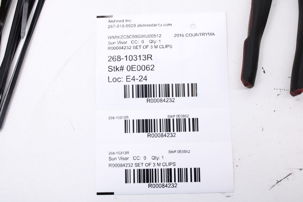 2011-16 Mini Countryman Cooper S Front Right Left Sun Visor Set w/ Mirror *ReaD*13