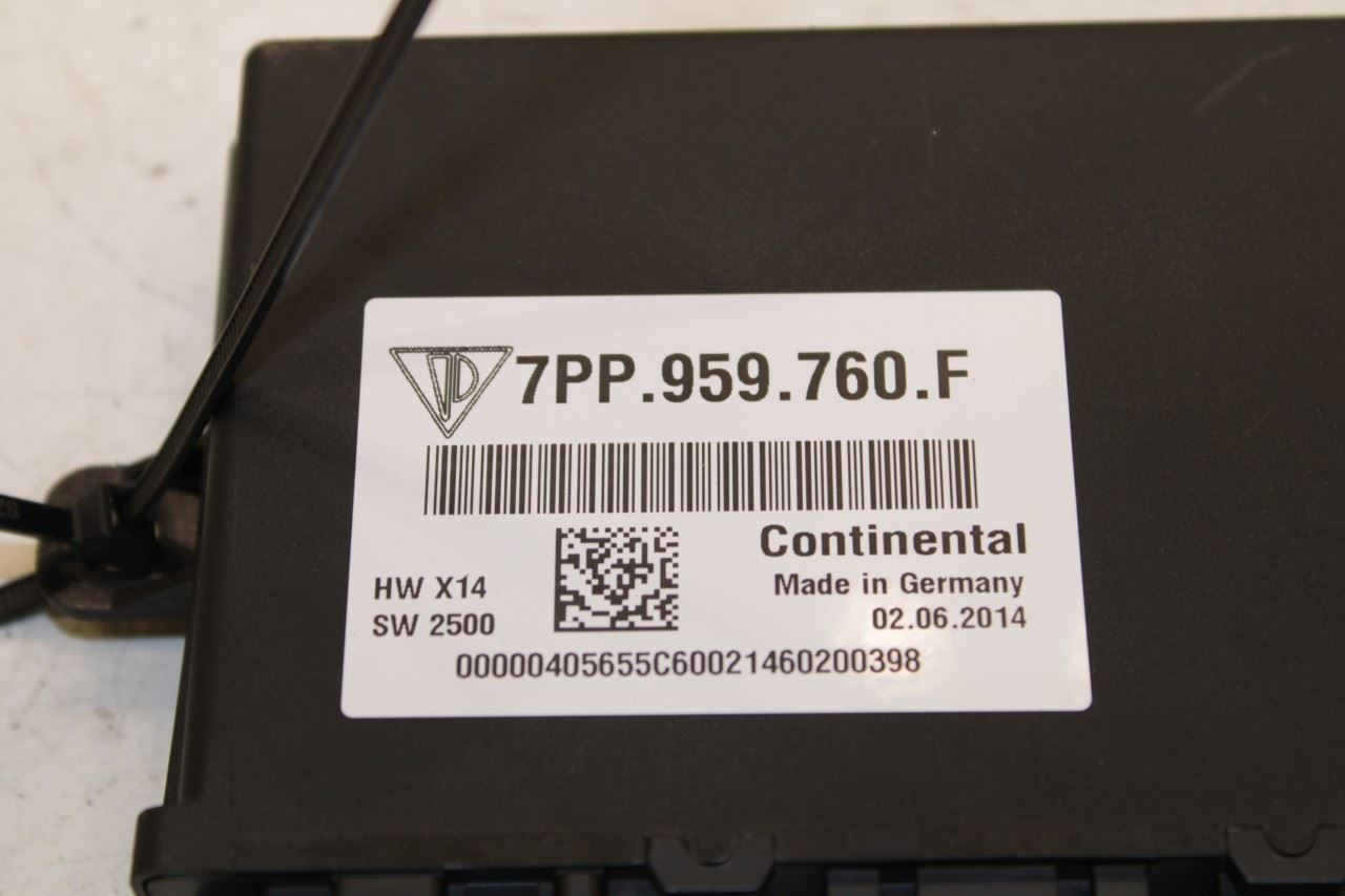 14-2018 Porsche Cayenne Platinum Front Left Power Seat Control Module 7PP959760F - Alshned Auto Parts
