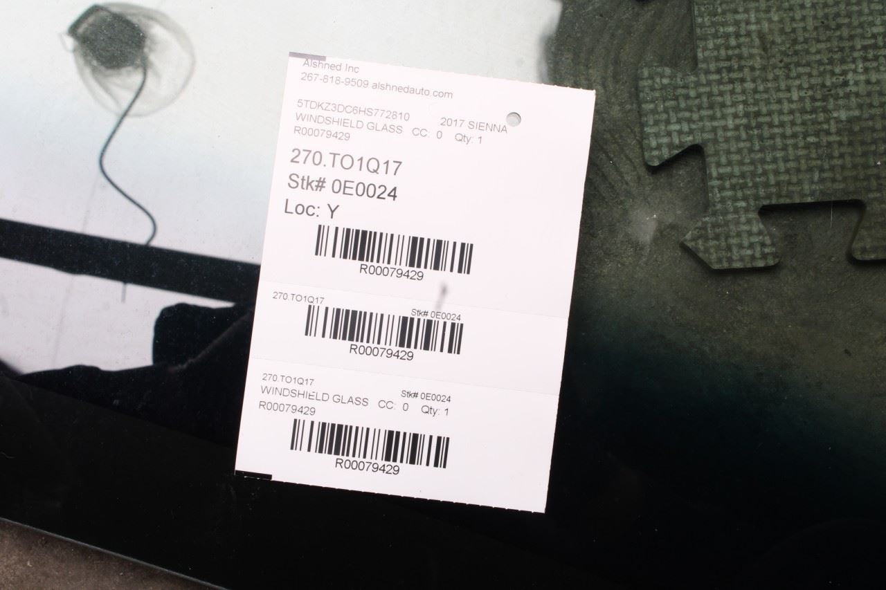 2011-2017 Toyota Sienna LE Front Windshield Window Glass 56101-08071 OEM - Alshned Auto Parts