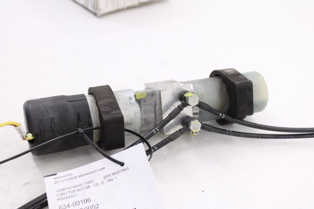 08-14 Ford Mustang Premium Conv V6 RWD Convertible Top Roof Hydraulic Pump Motor - Alshned Auto Parts