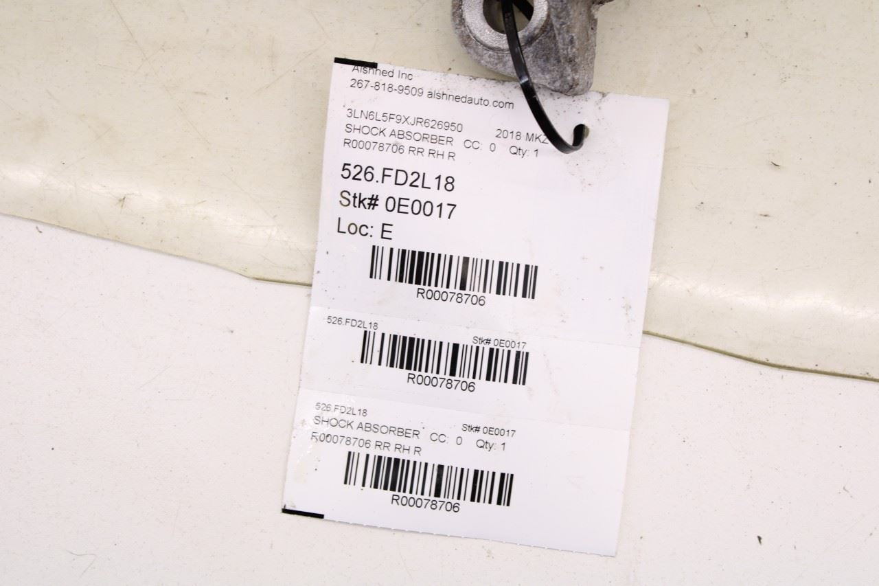 2017-2020 Lincoln MKZ Reserve 2L AWD Rear Right Side Shock Strut Absorber *ReaD* - Alshned Auto Parts