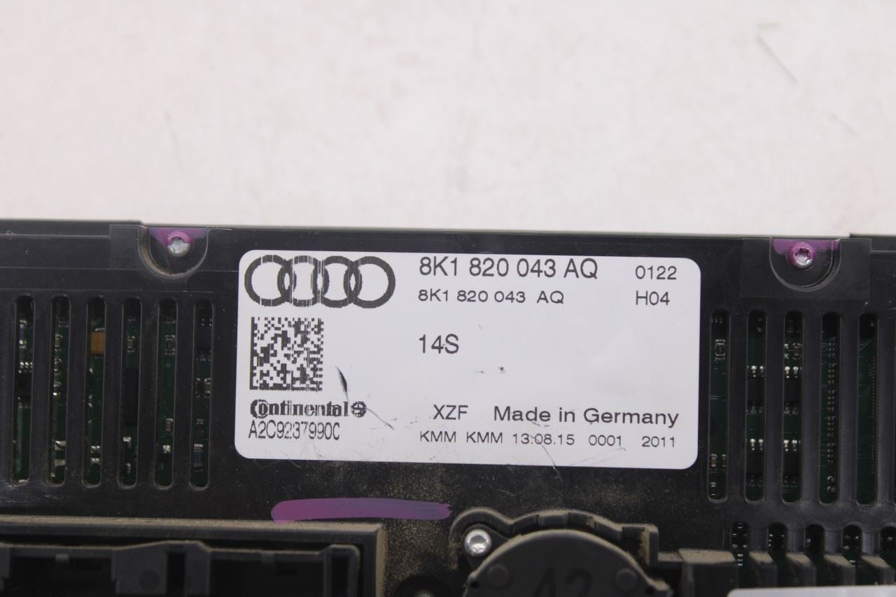 2013-2017 Audi Q5 Premium Dashboard AC Heater Temperature Climate Control Panel13