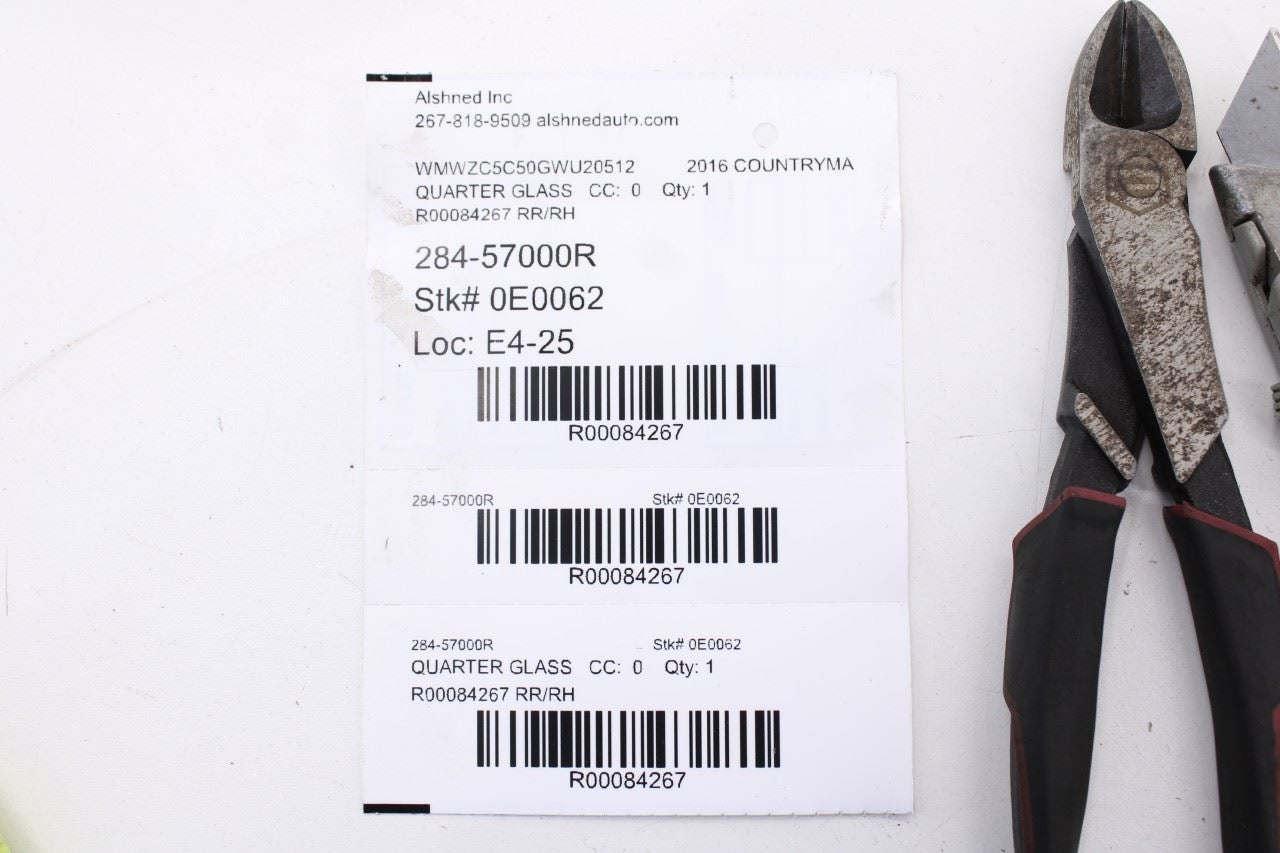 2011-16 Mini Countryman Cooper S Rear Right Passenger Side Quarter Window Glass9