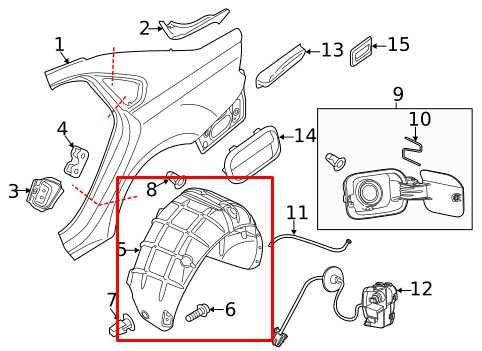 16-19 Volkswagen Passat SE Rear Left Driver Side Wheelhouse Liner Splash Shield - Alshned Auto Parts