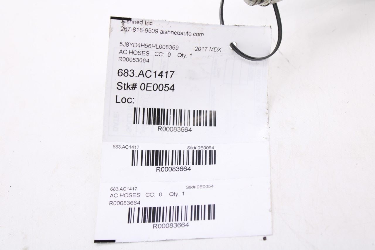 2017-18 Acura MDX w/ Technology Pkg 3.5L AC Conditioning Suction Hose Tube Pipe - Alshned Auto Parts