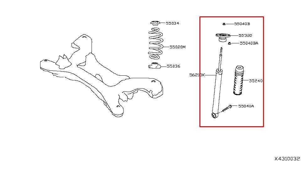 2019-2025 Infiniti QX50 ESSENTIAL 2.0L AWD Rear Right Side Shock Strut Absorber - Alshned Auto Parts