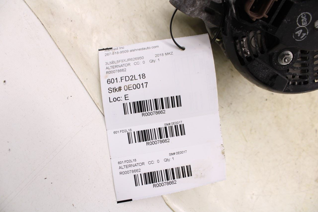 13-20 Lincoln MKZ Reserve 2.0L Engine Alternator Generator 12V 32K G2GZ-10346-B - Alshned Auto Parts