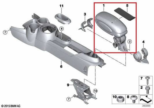 2013-2021 Mini Hardtop Cooper Center Console Armrest Storage Lid Cover 9292951 - Alshned Auto Parts