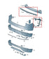 2021-25 Volkswagen Atlas SE Rear Bumper RH LH Side and Center Mount Bracket Set - Alshned Auto Parts
