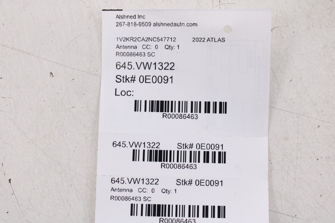 2020-23 Volkswagen Atlas SE Roof Exterior Shark Fin Radio Antenna 5Q0035507AJ5FQ - Alshned Auto Parts