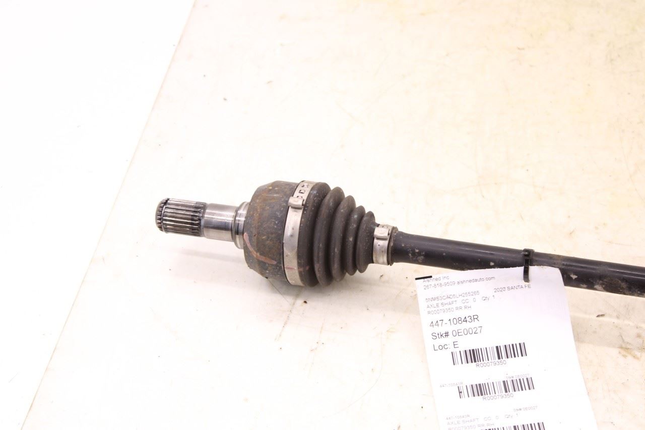2019-2020 Hyundai Santa Fe SEL AWD Rear Right Side CV Axle Drive Half Shaft - Alshned Auto Parts