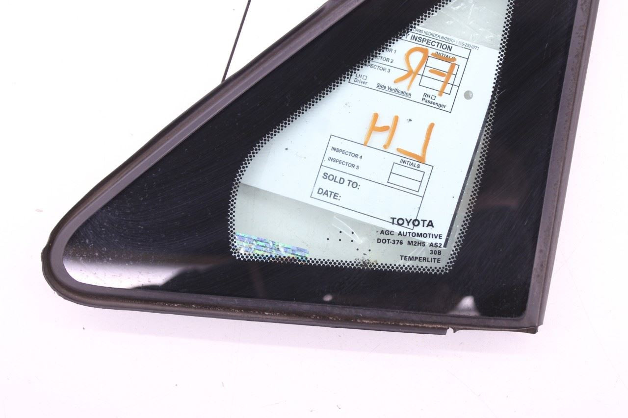 2011-2020 Toyota Sienna LE Front Left Side Door Quarter Vent Fixed Window Glass - Alshned Auto Parts