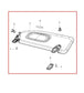 18-21 Jeep Compass Limited Front RH and LH Side Sun Visor w/ Illuminated Mirror - Alshned Auto Parts
